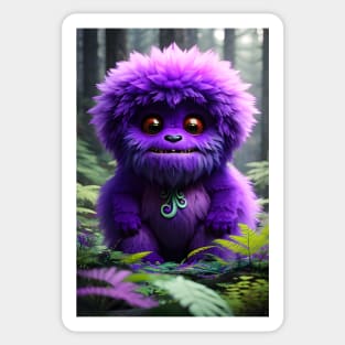 Cute Fluffy Monster 006 Sticker